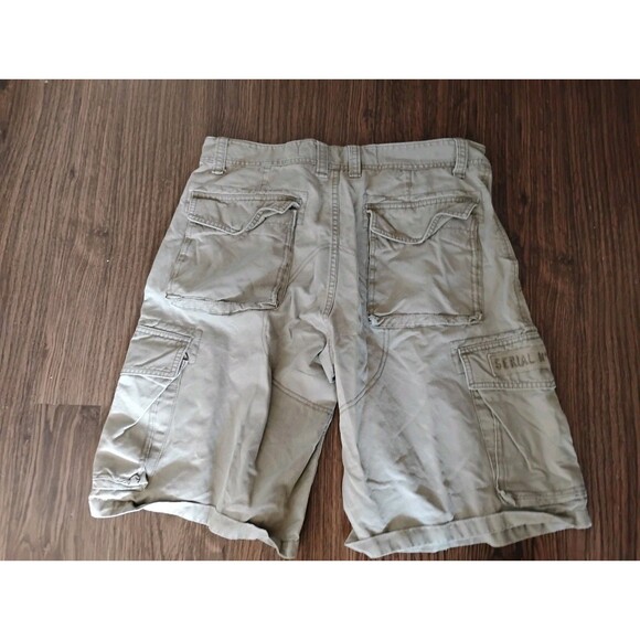 Old Navy Cargo Shorts Mens Size 34 Beige Khaki Cotton Outdoor Hiking Walking - Picture 7 of 12